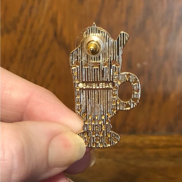 NIB-BaubleBar-Pumpkin🎃Spice Latte🥤Gold Plated-Post Back-Hypoallergenic Earrings - Picture 4 of 7